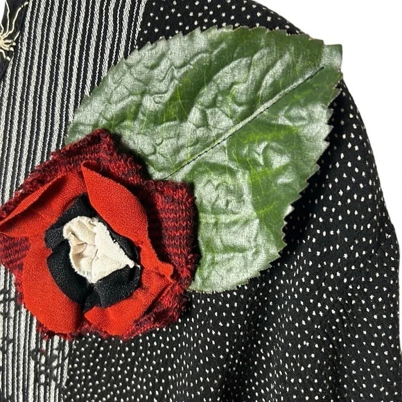 Vtg artsy floral top, oversized M,L,XL…,art to wear,unique ,80’s,preppy clueless - Picture 6 of 16